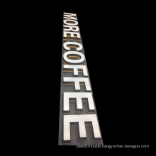 DINGYISIGN Professionalcustom 3D Acrylic Frontlit Backlit Led Coffee Shop Letter Signs For Business